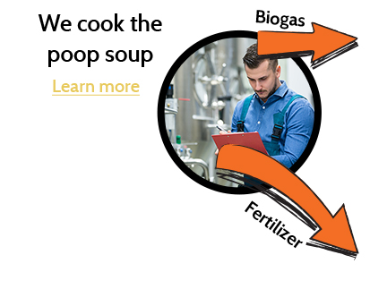 We cook the poop soup